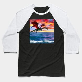 Dragon in flight Baseball T-Shirt